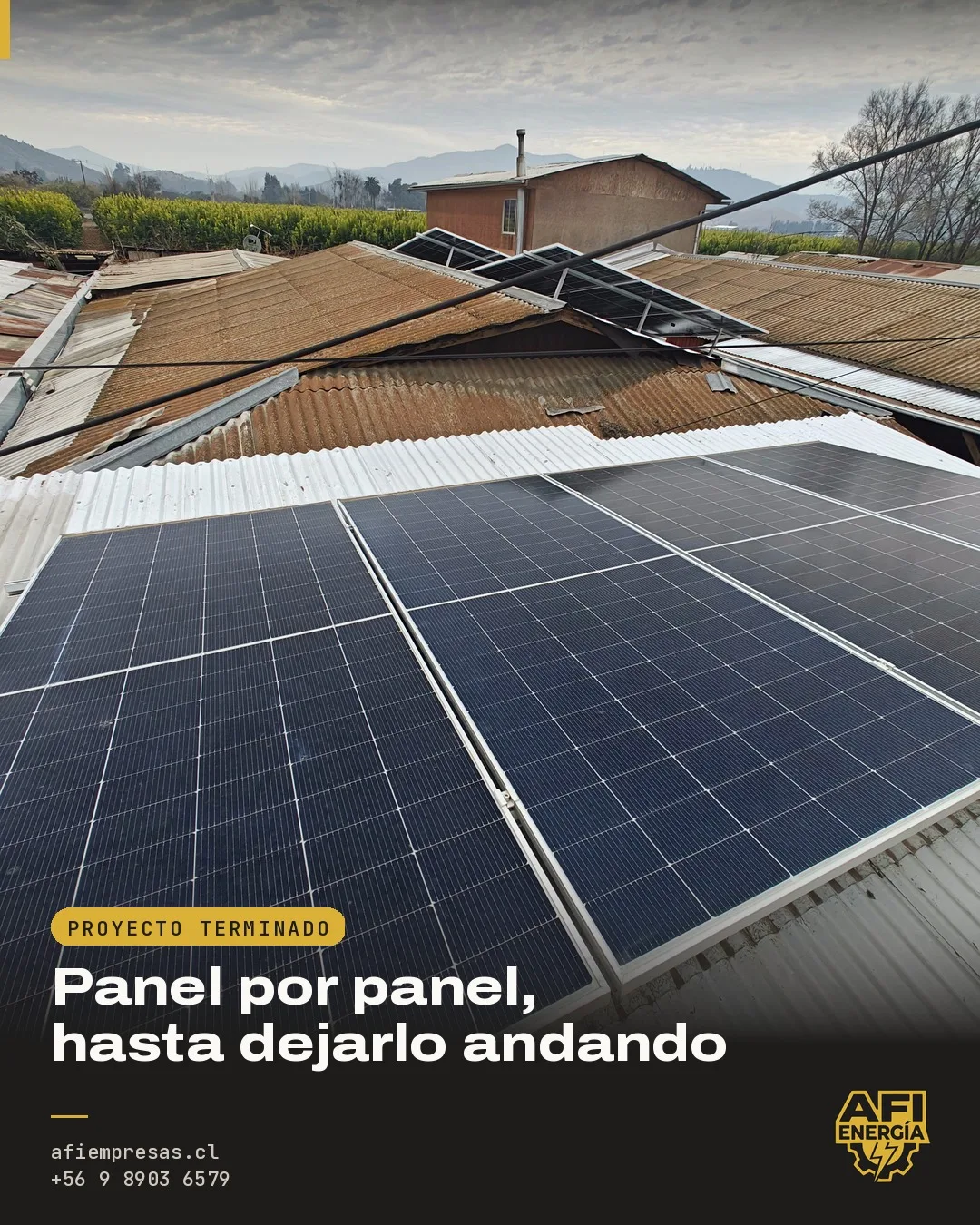 Proyecto: Regularización de sistema solar on-grid en El Marco, Melipilla